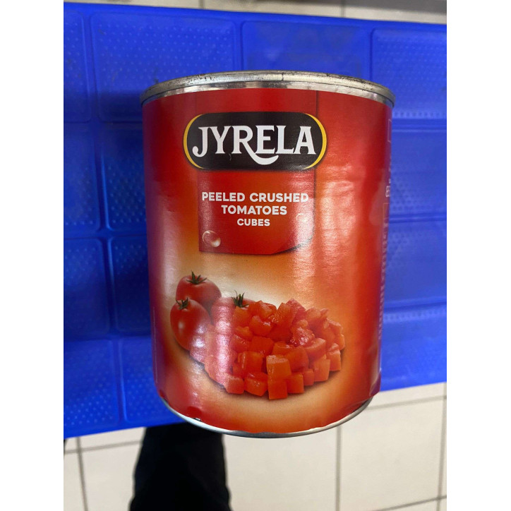 TOMATES ENTIÈRES PELÉES AU JUS CONSERVE 480G.