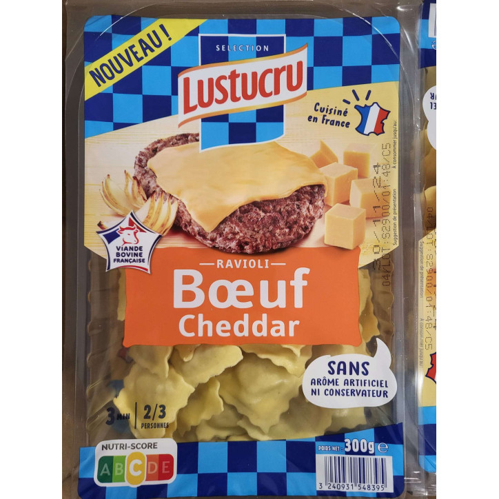 RAVIOLI BOEUF CHEDDAR 300G