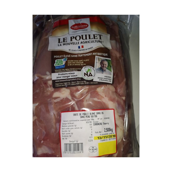 SAUTE DE POULET 2.5 KG ENV
