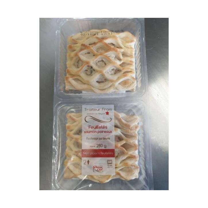 FEUILLETES SAUMON POIREAUX 280G
