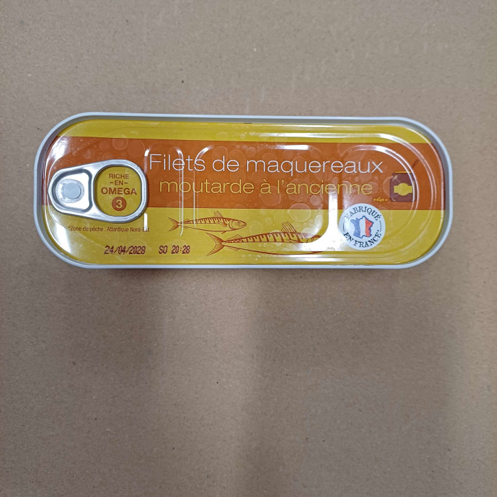 FILET MAQUEREAU MOUTARDE ANCIENNE 169GR