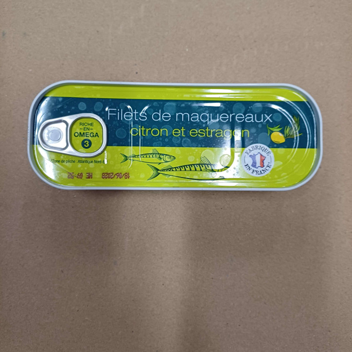 FILET MAQUEREAU CITRON ESTRAGON 176GR
