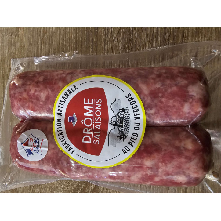 SAUCISSE A CUIRE X 2 800GRS ENV 