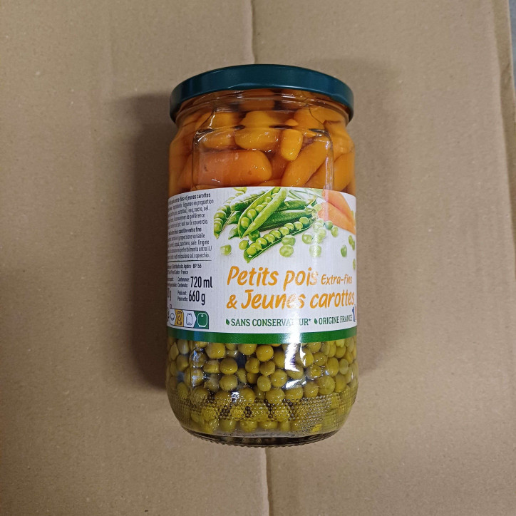 PETIS POIS CAROTTES BOCAL 420GR