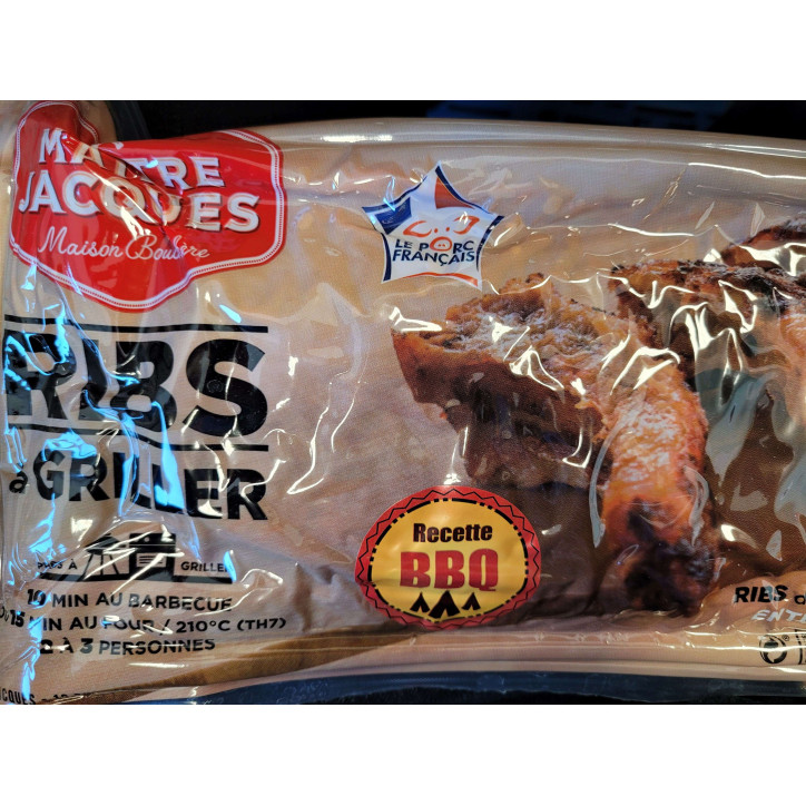 RIBS A GRILLER BBQ 700G ENV