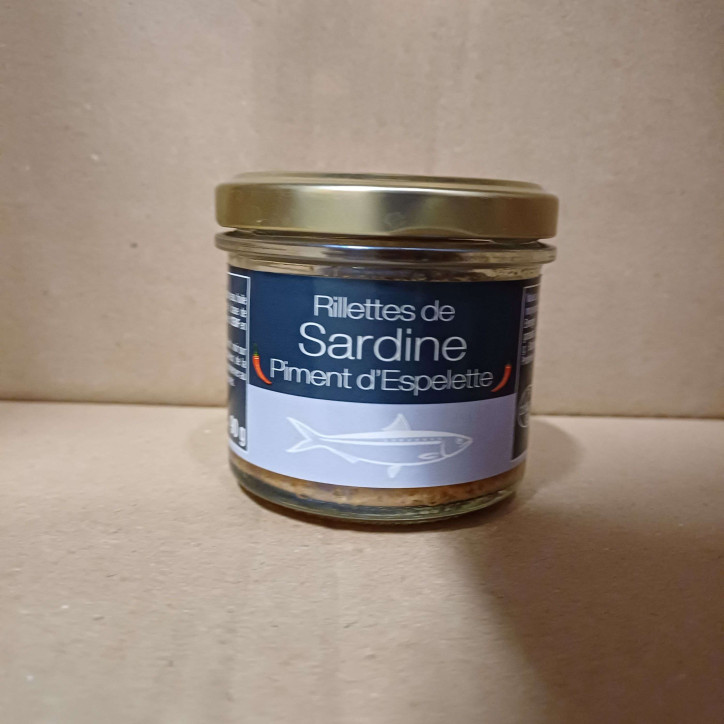 RILLETTE DE SARDINE 90GR PIMENT ESPELETTE