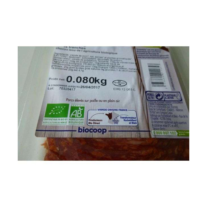 CHORIZO 80 GR