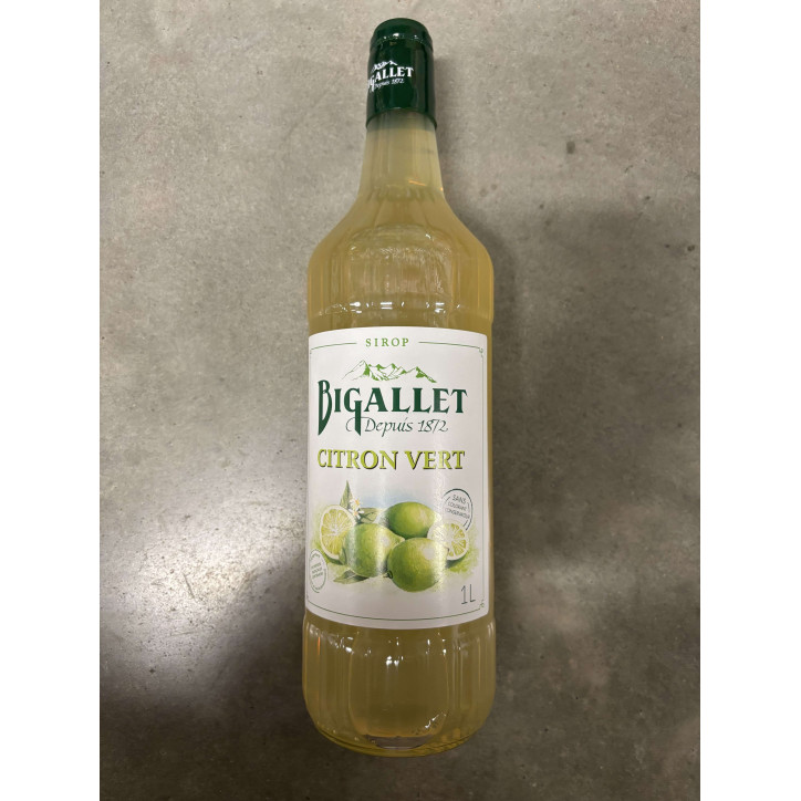 SIROP BIGALLET 1L CITRON VERT GINGEMBRE