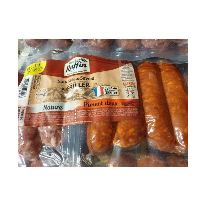 SAUCISSE A GRILLER NAT ET PIMENT  680 GRS 