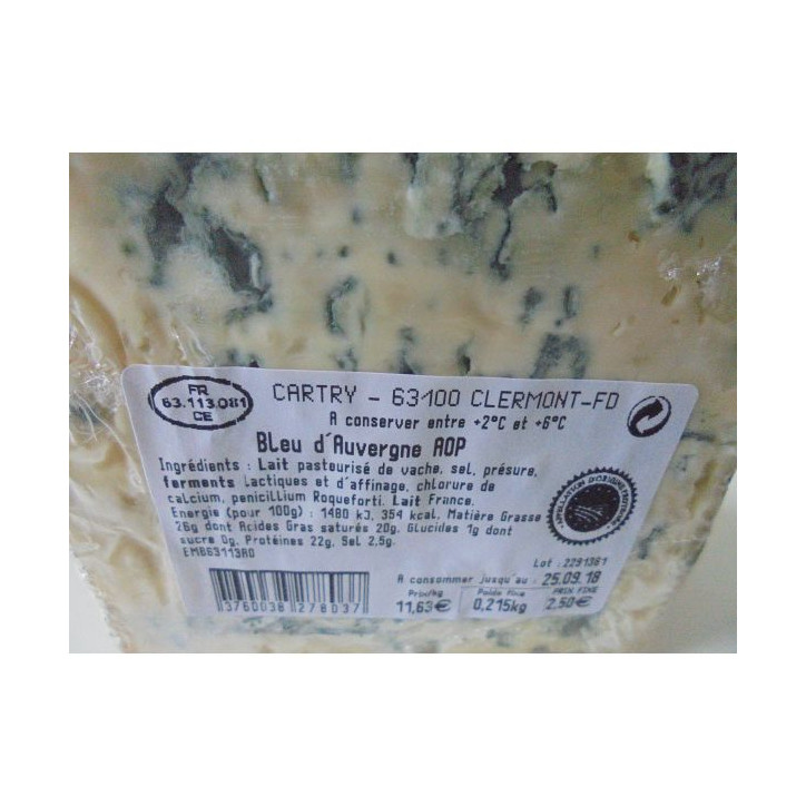BLEU D AUVERGNE 215 GR