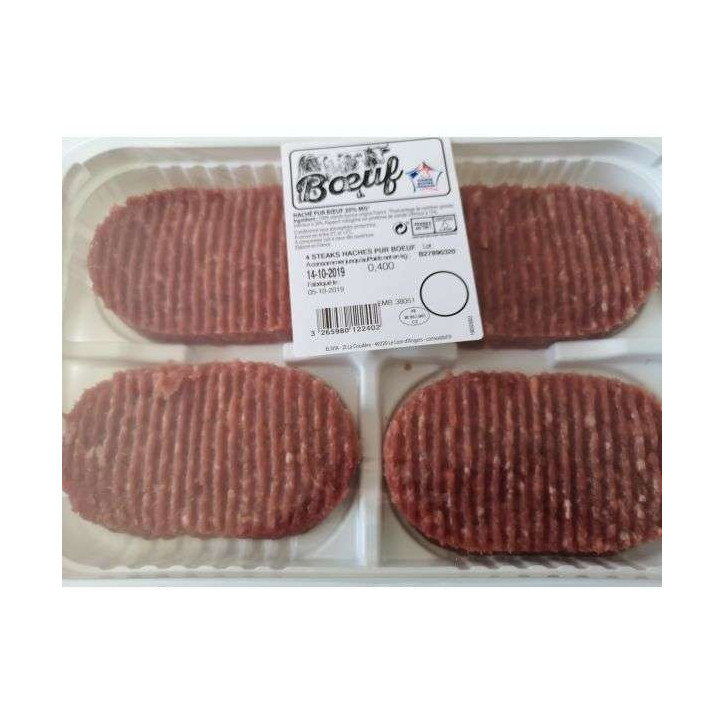 HACHE PUR BOEUF 400GRS 