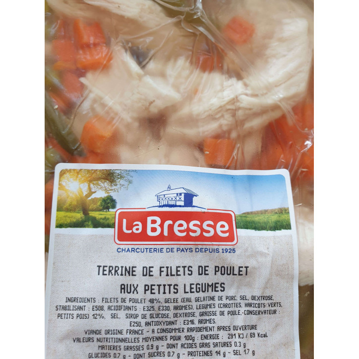 TERRINE POULET LEGUMES 3KG ENV
