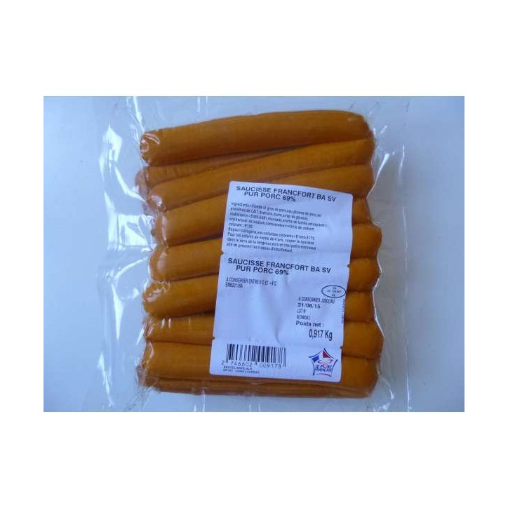 SAUCISSE DE FRANCFORT 1 KG