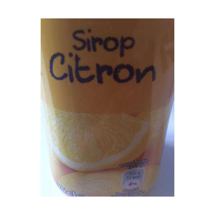 SIROP DE CITRON 1 L