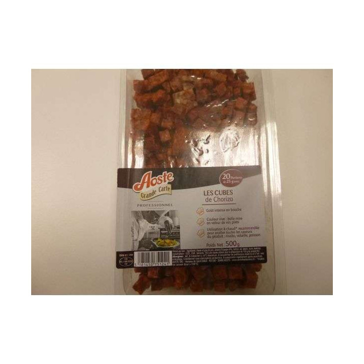 CUBES DE CHORIZO 500 GR