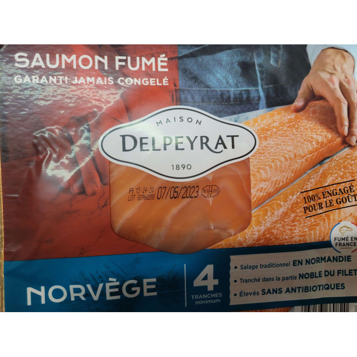SAUMON NORVEGE DELPEYRAT 120G
