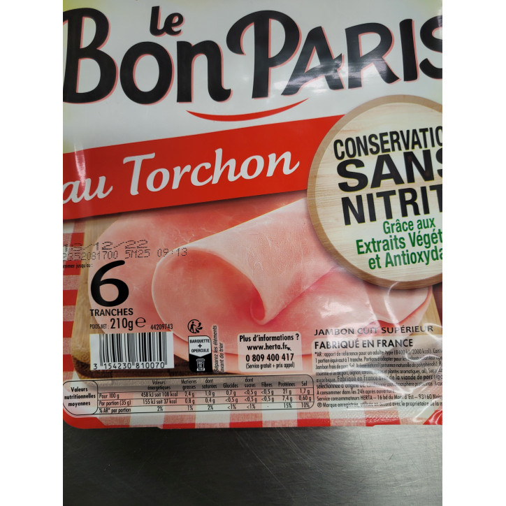 BON PARIS TORCHON 6T 210G