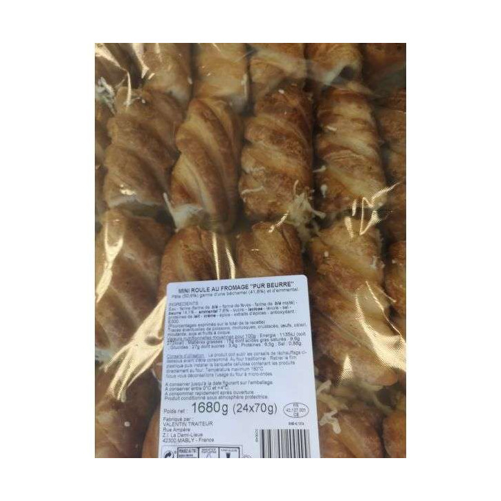 18 MINI ROULE  AU FROMAGE 1.260G